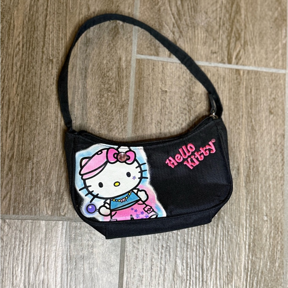 Hello Kitty Black and Pink Kids Shoulder Purse